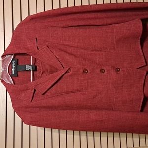 Sag Harbor cranberry color suit